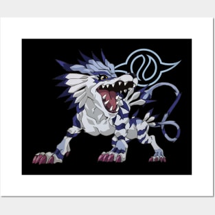 Garurumon Posters and Art